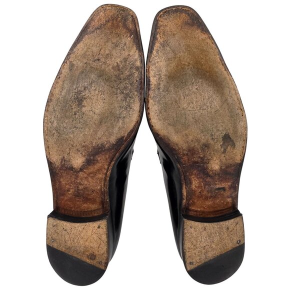 Mezlan Exotic Alligator Black Dress Shoes Mens size 12M Bit Loafers Spain 10092 - Picture 3 of 12